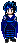 Toshiya! In blue cyber kimono!